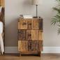 Preview: ARDEBO.de - Nachttisch Altholz 43 x 41 x 66,5 cm Holzwerkstoff