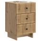 Preview: Nachttisch Artisan-Eiche 43 x 41 x 66,5 cm Holzwerkstoff