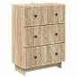 Preview: Schubladenschrank 66 x 34,5 x 90 cm Holzwerkstoff Sonoma-Eiche