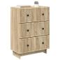 Preview: Schubladenschrank 66 x 34,5 x 90 cm Holzwerkstoff Sonoma-Eiche