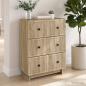 Preview: Schubladenschrank 66 x 34,5 x 90 cm Holzwerkstoff Sonoma-Eiche
