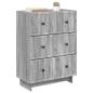Preview: Schubladenschrank 66 x 34,5 x 90 cm Holzwerkstoff Sonoma-Grau