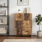 Preview: ARDEBO.de - Schubladenschrank 66 x 34,5 x 90 cm Holzwerkstoff Altholz