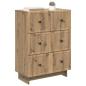 Preview: Schubladenschrank 66 x 34,5 x 90 cm Holzwerkstoff Artisan-Eiche