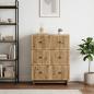 Preview: Schubladenschrank 66 x 34,5 x 90 cm Holzwerkstoff Artisan-Eiche