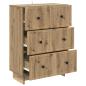 Preview: Schubladenschrank 66 x 34,5 x 90 cm Holzwerkstoff Artisan-Eiche