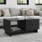 Preview: ARDEBO.de - Couchtisch Schwarz 90 x 50 x 40 cm Holzwerkstoff
