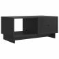 Preview: Couchtisch Schwarz 90 x 50 x 40 cm Holzwerkstoff