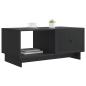 Preview: Couchtisch Schwarz 90 x 50 x 40 cm Holzwerkstoff