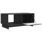 Preview: Couchtisch Schwarz 90 x 50 x 40 cm Holzwerkstoff