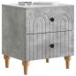 Preview: Nachttisch Betongrau 43 x 34,5 x 48 cm Holzwerkstoff