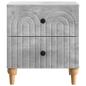 Preview: Nachttisch Betongrau 43 x 34,5 x 48 cm Holzwerkstoff