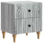 Preview: Nachttisch Graues Sonoma 43 x 34,5 x 48 cm Holzwerkstoff