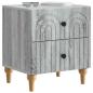 Preview: Nachttisch Graues Sonoma 43 x 34,5 x 48 cm Holzwerkstoff
