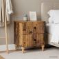 Preview: ARDEBO.de - Nachttisch 2 stk. Altholz 43 x 34,5 x 48 cm Holzwerkstoff
