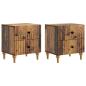 Preview: Nachttisch 2 stk. Altholz 43 x 34,5 x 48 cm Holzwerkstoff