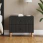 Preview: ARDEBO.de - Nachttisch Schwarz 62 x 34,5 x 48 cm Holzwerkstoff