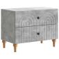 Preview: Nachttisch Betongrau 62 x 34,5 x 48 cm Holzwerkstoff