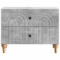 Preview: Nachttisch Betongrau 62 x 34,5 x 48 cm Holzwerkstoff