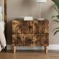 Preview: ARDEBO.de - Nachttisch Geräucherte Eiche 62 x 34,5 x 48 cm Holzwerkstoff
