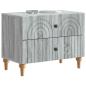 Preview: Nachttisch Graues Sonoma 62 x 34,5 x 48 cm Holzwerkstoff