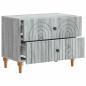 Preview: Nachttisch Graues Sonoma 62 x 34,5 x 48 cm Holzwerkstoff