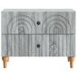 Preview: Nachttisch Graues Sonoma 62 x 34,5 x 48 cm Holzwerkstoff