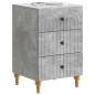 Preview: Nachttisch Betongrau 43x 41 x 66,5 cm Holzwerkstoff