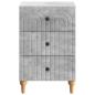 Preview: Nachttisch Betongrau 43x 41 x 66,5 cm Holzwerkstoff