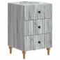 Preview: Nachttisch Sonoma-Grau 43x 41 x 66,5 cm Holzwerkstoff