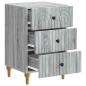 Preview: Nachttisch Sonoma-Grau 43x 41 x 66,5 cm Holzwerkstoff