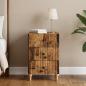 Preview: ARDEBO.de - Nachttisch Altholz 43x 41 x 66,5 cm Holzwerkstoff