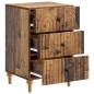 Preview: Nachttisch Altholz 43x 41 x 66,5 cm Holzwerkstoff