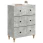 Preview: Schubladenschrank Betongrau 66 x 34,5 x 90 cm Holzwerkstoff