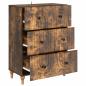 Preview: Schubladenschrank Geräucherte Eiche 66 x 34,5 x 90 cm
