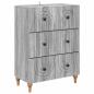Preview: Schubladenschrank Graues Sonoma 66 x 34,5 x 90 cm Holzwerkstoff