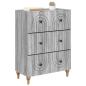 Preview: Schubladenschrank Graues Sonoma 66 x 34,5 x 90 cm Holzwerkstoff