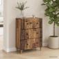 Preview: ARDEBO.de - Schubladenschrank Altholz 66 x 34,5 x 90 cm Holzwerkstoff