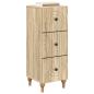 Preview: Schubladenschrank 33 x 34,5 x 90 cm Holzwerkstoff Sonoma-Eiche