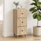 Preview: Schubladenschrank 33 x 34,5 x 90 cm Holzwerkstoff Sonoma-Eiche