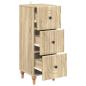 Preview: Schubladenschrank 33 x 34,5 x 90 cm Holzwerkstoff Sonoma-Eiche