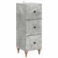 Preview: Schubladenschrank 33 x 34,5 x 90 cm Holzwerkstoff Betongrau