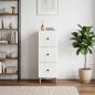 Preview: ARDEBO.de - Schubladenschrank 33 x 34,5 x 90 cm Holzwerkstoff