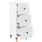 Preview: Schubladenschrank 33 x 34,5 x 90 cm Holzwerkstoff