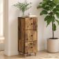 Preview: ARDEBO.de - Schubladenschrank 33 x 34,5 x 90 cm Holzwerkstoff Altholz