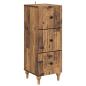 Preview: Schubladenschrank 33 x 34,5 x 90 cm Holzwerkstoff Altholz