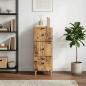 Preview: Schubladenschrank 33 x 34,5 x 90 cm Holzwerkstoff Altholz