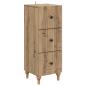 Preview: Schubladenschrank 33 x 34,5 x 90 cm Holzwerkstoff Artisan-Eiche