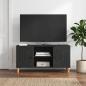 Preview: ARDEBO.de - TV-Schränk Schwarz 102 x 34,5 x 50 cm Holzwerkstoff