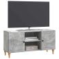 Preview: TV-Schränk Betongrau 102 x 34,5 x 50 cm Holzwerkstoff